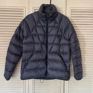 Marmot 800 Fill Down Puffer Jacket Blue Color Women’s  Size Medium Very Warm